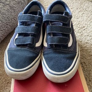 Navy blue Velcro Vans size 8 mens